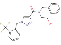 N-benzyl-N-(2-hydroxyethyl)-1-[2-(trifluoromethyl)benzyl]-1H-1,2,3-triazole-4-carboxamide