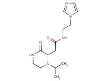 N-[2-(1H-imidazol-1-yl)ethyl]-2-(1-isopropyl-3-oxo-2-piperazinyl)acetamide