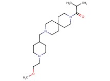 3-isobutyryl-9-{[1-(2-methoxyethyl)piperidin-4-yl]methyl}-3,9-diazaspiro[5.5]undecane