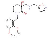 1-(2,3-dimethoxybenzyl)-3-hydroxy-3-{[(isoxazol-5-ylmethyl)amino]methyl}piperidin-2-one