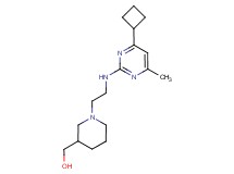 (1-{2-[(4-cyclobutyl-6-methylpyrimidin-2-yl)amino]ethyl}piperidin-3-yl)methanol