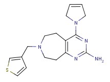 4-(2,5-dihydro-1H-pyrrol-1-yl)-7-(3-thienylmethyl)-6,7,8,9-tetrahydro-5H-pyrimido[4,5-d]azepin-2-amine