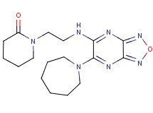 1-(2-{[6-(1-azepanyl)[1,2,5]oxadiazolo[3,4-b]pyrazin-5-yl]amino}ethyl)-2-piperidinone