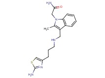 2-[3-({[3-(2-amino-1,3-thiazol-4-yl)propyl]amino}methyl)-2-methyl-1H-indol-1-yl]acetamide