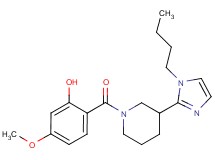 2-{[3-(1-butyl-1H-imidazol-2-yl)piperidin-1-yl]carbonyl}-5-methoxyphenol