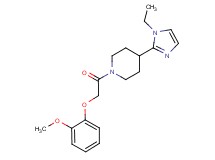 4-(1-ethyl-1H-imidazol-2-yl)-1-[(2-methoxyphenoxy)acetyl]piperidine