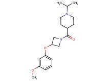 1-isopropyl-4-{[3-(3-methoxyphenoxy)-1-azetidinyl]carbonyl}piperidine