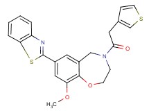 7-(1,3-benzothiazol-2-yl)-9-methoxy-4-(3-thienylacetyl)-2,3,4,5-tetrahydro-1,4-benzoxazepine