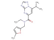 N-ethyl-7-isopropyl-N-[(5-methyl-2-furyl)methyl][1,2,4]triazolo[1,5-a]pyrimidine-5-carboxamide