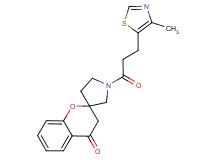 1'-[3-(4-methyl-1,3-thiazol-5-yl)propanoyl]spiro[chromene-2,3'-pyrrolidin]-4(3H)-one