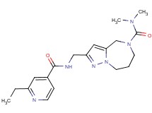 2-{[(2-ethylisonicotinoyl)amino]methyl}-N,N-dimethyl-7,8-dihydro-4H-pyrazolo[1,5-a][1,4]diazepine-5(6H)-carboxamide
