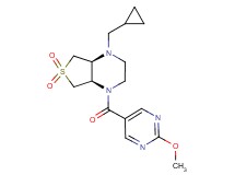 (4aR*,7aS*)-1-(cyclopropylmethyl)-4-[(2-methoxy-5-pyrimidinyl)carbonyl]octahydrothieno[3,4-b]pyrazine 6,6-dioxide