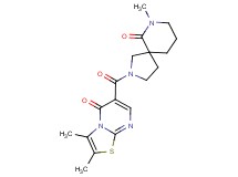 2-[(2,3-dimethyl-5-oxo-5H-[1,3]thiazolo[3,2-a]pyrimidin-6-yl)carbonyl]-7-methyl-2,7-diazaspiro[4.5]decan-6-one