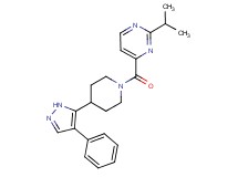 2-isopropyl-4-{[4-(4-phenyl-1H-pyrazol-5-yl)piperidin-1-yl]carbonyl}pyrimidine