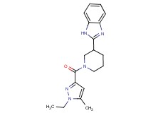 2-{1-[(1-ethyl-5-methyl-1H-pyrazol-3-yl)carbonyl]-3-piperidinyl}-1H-benzimidazole