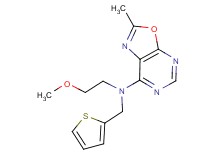 N-(2-methoxyethyl)-2-methyl-N-(2-thienylmethyl)[1,3]oxazolo[5,4-d]pyrimidin-7-amine