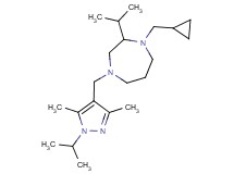1-(cyclopropylmethyl)-2-isopropyl-4-[(1-isopropyl-3,5-dimethyl-1H-pyrazol-4-yl)methyl]-1,4-diazepane