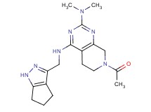 7-acetyl-N~2~,N~2~-dimethyl-N~4~-(1,4,5,6-tetrahydrocyclopenta[c]pyrazol-3-ylmethyl)-5,6,7,8-tetrahydropyrido[3,4-d]pyrimidine-2,4-diamine