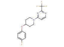 4-[4-(4-fluorophenoxy)piperidin-1-yl]-2-(trifluoromethyl)pyrimidine