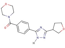 4-{4-[3-(tetrahydrofuran-3-yl)-1H-1,2,4-triazol-5-yl]benzoyl}morpholine