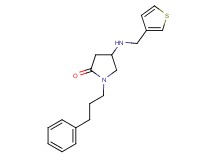 1-(3-phenylpropyl)-4-[(3-thienylmethyl)amino]-2-pyrrolidinone