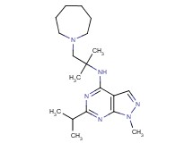 N-[2-(1-azepanyl)-1,1-dimethylethyl]-6-isopropyl-1-methyl-1H-pyrazolo[3,4-d]pyrimidin-4-amine