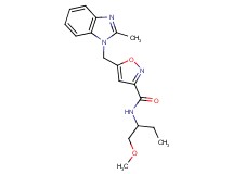 N-[1-(methoxymethyl)propyl]-5-[(2-methyl-1H-benzimidazol-1-yl)methyl]-3-isoxazolecarboxamide