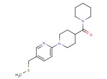 5-[(methylthio)methyl]-2-[4-(1-piperidinylcarbonyl)-1-piperidinyl]pyridine