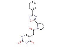 5-{2-oxo-2-[2-(3-phenyl-1,2,4-oxadiazol-5-yl)-1-pyrrolidinyl]ethyl}-2,4(1H,3H)-pyrimidinedione