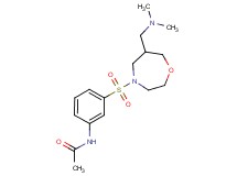 N-[3-({6-[(dimethylamino)methyl]-1,4-oxazepan-4-yl}sulfonyl)phenyl]acetamide