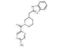 2-({1-[(5-methyl-2-pyrazinyl)carbonyl]-3-piperidinyl}methyl)-1H-benzimidazole