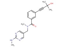 3-(3-hydroxy-3-methylbut-1-yn-1-yl)-N-methyl-N-{[2-(methylamino)pyrimidin-5-yl]methyl}benzamide