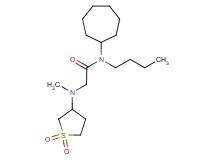 N-butyl-N-cycloheptyl-2-[(1,1-dioxidotetrahydro-3-thienyl)(methyl)amino]acetamide