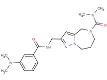 2-({[3-(dimethylamino)benzoyl]amino}methyl)-N,N-dimethyl-7,8-dihydro-4H-pyrazolo[1,5-a][1,4]diazepine-5(6H)-carboxamide