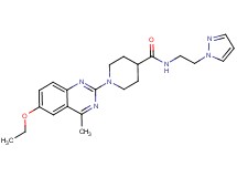 1-(6-ethoxy-4-methyl-2-quinazolinyl)-N-[2-(1H-pyrazol-1-yl)ethyl]-4-piperidinecarboxamide
