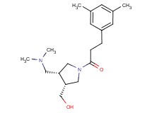 {(3R*,4R*)-4-[(dimethylamino)methyl]-1-[3-(3,5-dimethylphenyl)propanoyl]pyrrolidin-3-yl}methanol