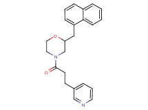 2-(1-naphthylmethyl)-4-[3-(3-pyridinyl)propanoyl]morpholine