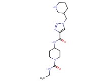 N-ethyl-4-({[1-(piperidin-3-ylmethyl)-1H-1,2,3-triazol-4-yl]carbonyl}amino)piperidine-1-carboxamide
