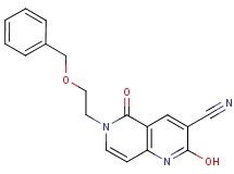6-[2-(benzyloxy)ethyl]-2-hydroxy-5-oxo-5,6-dihydro-1,6-naphthyridine-3-carbonitrile