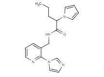N-{[2-(1H-imidazol-1-yl)pyridin-3-yl]methyl}-2-(1H-pyrrol-1-yl)pentanamide