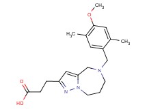 3-[5-(4-methoxy-2,5-dimethylbenzyl)-5,6,7,8-tetrahydro-4H-pyrazolo[1,5-a][1,4]diazepin-2-yl]propanoic acid