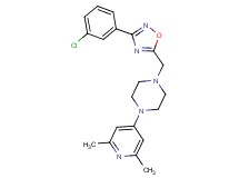 1-{[3-(3-chlorophenyl)-1,2,4-oxadiazol-5-yl]methyl}-4-(2,6-dimethyl-4-pyridinyl)piperazine