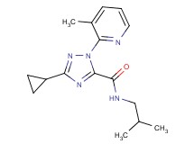 3-cyclopropyl-N-isobutyl-1-(3-methylpyridin-2-yl)-1H-1,2,4-triazole-5-carboxamide
