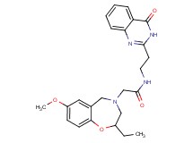 2-(2-ethyl-7-methoxy-2,3-dihydro-1,4-benzoxazepin-4(5H)-yl)-N-[2-(4-oxo-3,4-dihydro-2-quinazolinyl)ethyl]acetamide