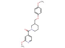 2-methoxy-4-({3-[(4-methoxyphenoxy)methyl]-1-piperidinyl}carbonyl)pyridine