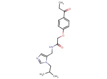 N-[(1-isobutyl-1H-imidazol-5-yl)methyl]-2-(4-propionylphenoxy)acetamide
