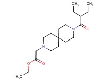 ethyl [9-(2-ethylbutanoyl)-3,9-diazaspiro[5.5]undec-3-yl]acetate
