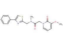 2-(3-methoxy-2-oxopyridin-1(2H)-yl)-N-methyl-N-[(4-phenyl-1,3-thiazol-2-yl)methyl]acetamide