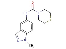N-(1-methyl-1H-indazol-5-yl)thiomorpholine-4-carboxamide