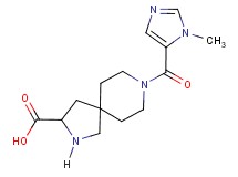 8-[(1-methyl-1H-imidazol-5-yl)carbonyl]-2,8-diazaspiro[4.5]decane-3-carboxylic acid